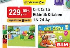 YÜKSELEN ZEKA CIRT CIRTLI ETKİNLİK KİTABIM 16-24 AY YÜKSELEN ZEKA CIRT CIRTLI ETKİNLİK KİTABIM 16-24 AY